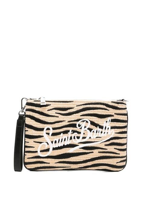 Pochette con tracolla SAINT BARTH | PAR0021 PARISIENNE STRAW02765L ZEBRA 1100 EMB